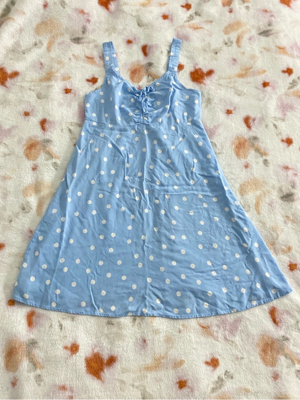 Light Blue Polka Dot Dress